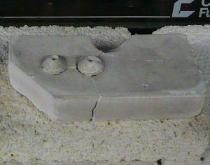 A plaster insulator